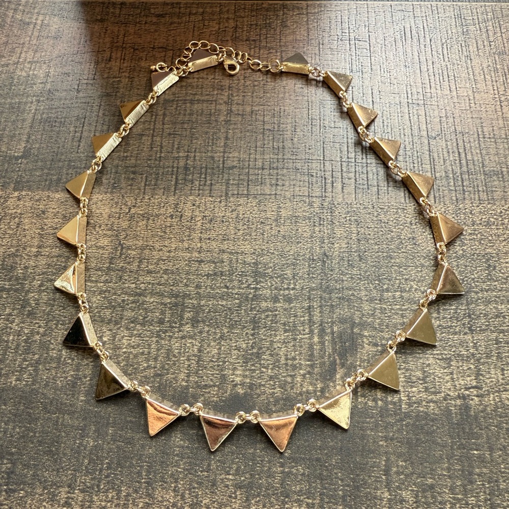 Gold Triangle Necklace